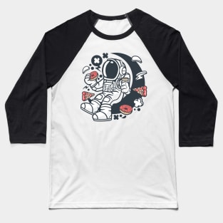 Astronaut Coffee And Donuts Baseball T-Shirt